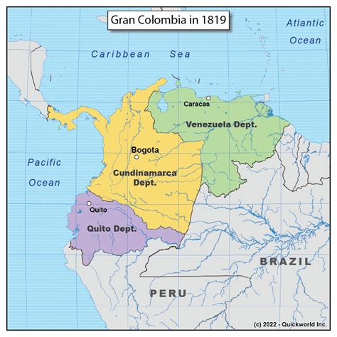 Gran Colombia in 1819