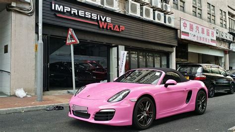 New Porsche Boxster S Wrapped in Pink for Hong Kong Customer ...