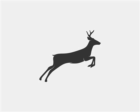 deer vector silhouette 11400673 Vector Art at Vecteezy