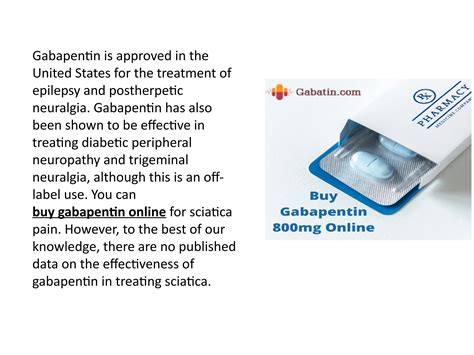 Effectiveness of Gabapentin for Sciatica by Stuarttaylor42 - Issuu