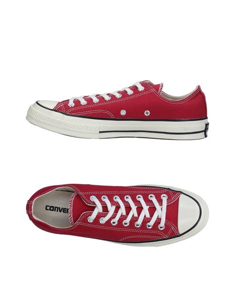 Converse Canvas Chuck Taylor All Star Ox Low Top (red) Sneakers for Men ...