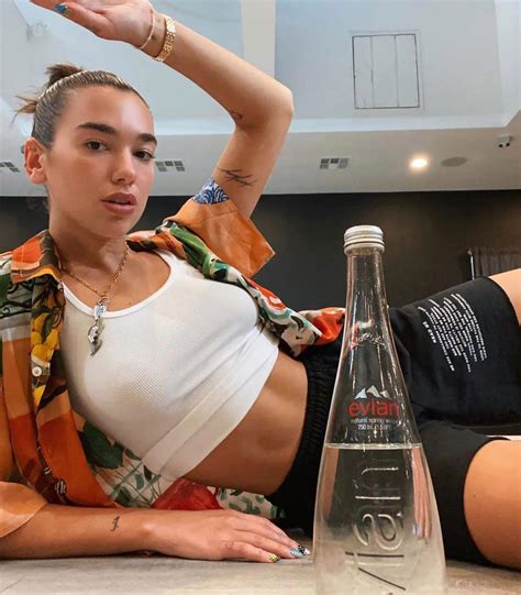 Dua Lipa Shared a Sexy Selfie to Celebrate Her Role as Evian’s Global ...