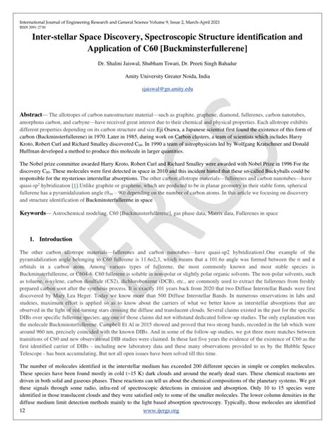 (PDF) Inter-stellar Space Discovery, Spectroscopic Structure identification and Application of ...