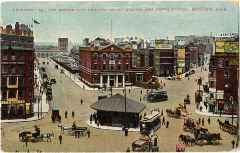 Haymarket Square in 1909 in Boston, Massachusetts image - Free stock photo - Public Domain photo ...