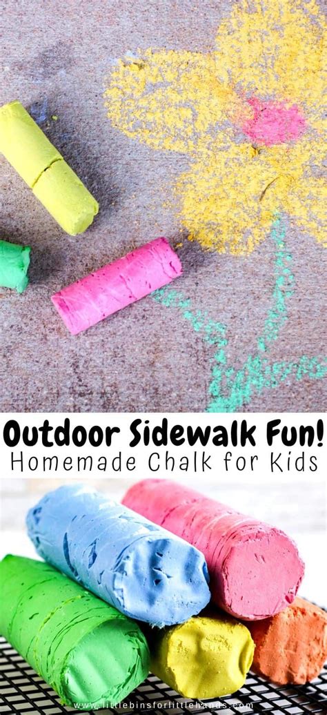 How To Make Homemade Sidewalk Chalk for Classic Outdoor Fun! | Homemade ...