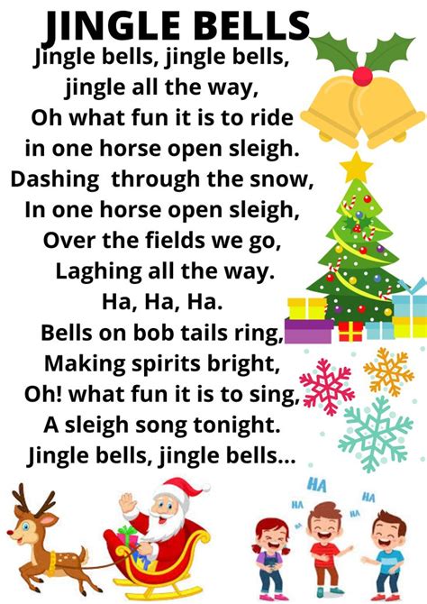 Jingle bells | Rhymes for kids, Christmas songs for toddlers, Jingle bells lyrics