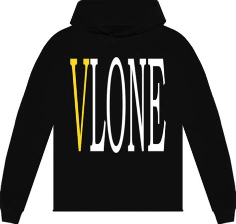 VLONE Black & Yellow 'Staple' Hoodie | INC STYLE