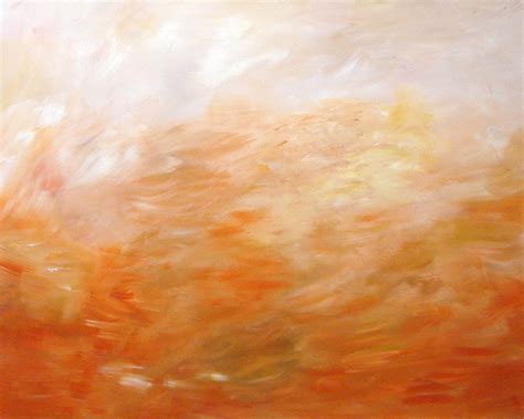 Abstract Orange Cream Painting by Ashleigh Dyan Bayer - Pixels