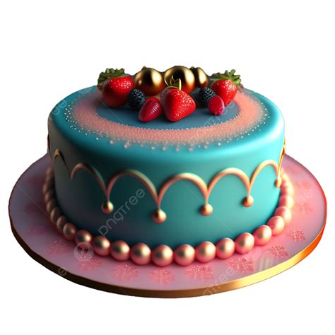 Realistic Birthday Cake Ai Digital Artwork, Birthday Cake 3d Render, Cake, Birthday PNG ...