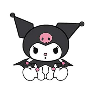 Caráter Kuromi Sentado PNG transparente - StickPNG