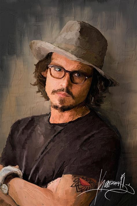 Johnny Depp Fan Art, Team Johnny Depp, Support Johnny Depp, JD Digital Portrait, JD Digital Oil ...