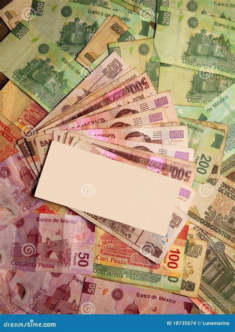 Mexican Peso Currency Notes Banknotes Stock Photo - Image of cash ...