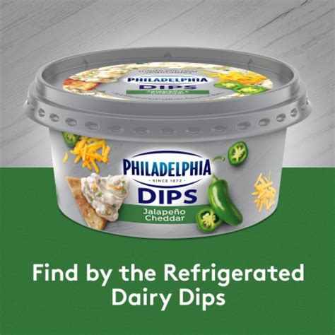 Philadelphia Dips Jalapeno Cheddar Cream Cheese Dip, 10 oz - Kroger