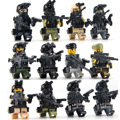 Las fuerzas especiales SWAT militar moderna laberinto Mini asientos niños juguete regalos 12 ...