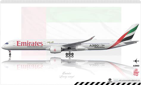 Emirates Airbus A350 XWB Livery concept by SuperstarDeLuxe on DeviantArt