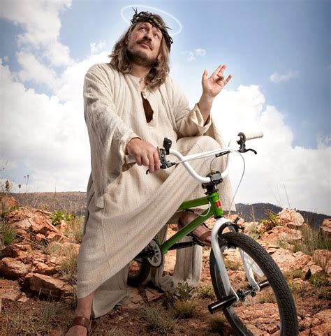 Jesus bicycle Blank Template - Imgflip