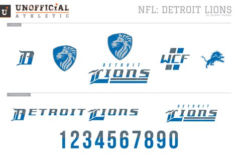 UNOFFICiAL ATHLETIC | Detroit Lions Rebrand