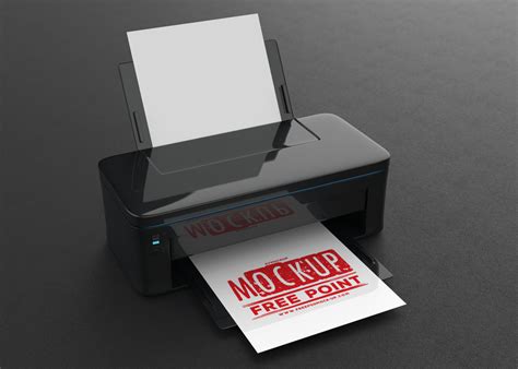 Free Premium Printer Logo Design Mockup