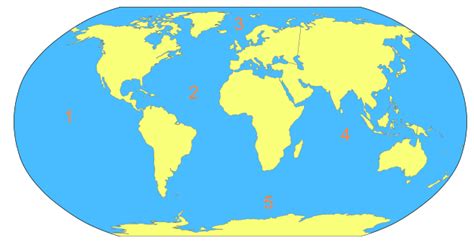 The Five Oceans Map Quiz