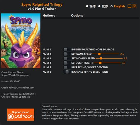 Spyro Reignited Trilogy Trainer - FLiNG Trainer - PC Game Cheats and Mods