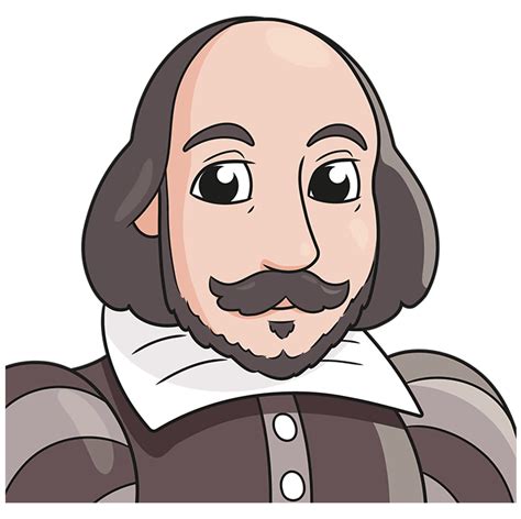 How to Draw William Shakespeare - Really Easy Drawing Tutorial