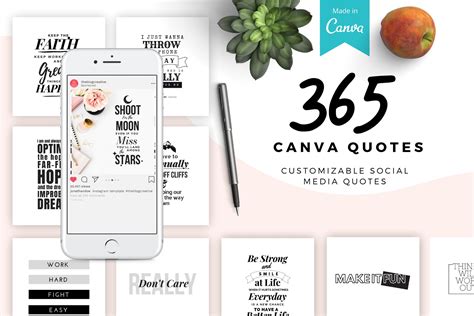 365 Canva Quotes Templates | Creative Market