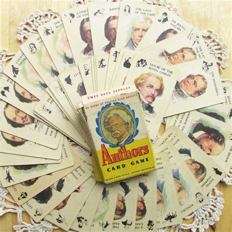 Classic Literature Authors Playing Cards Vintage Games | Etsy | Authors card game, Classic ...