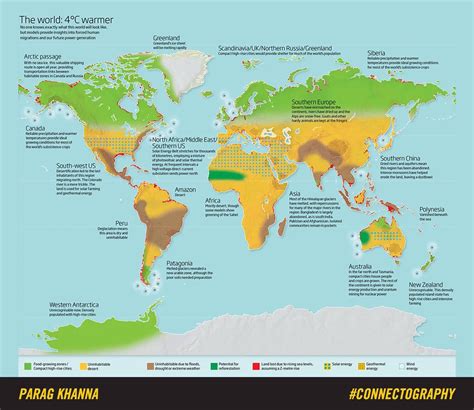 ITS CLIMATE WEEK! Here’s a map of the world at 4°C warmer (estimated to happen by 2100) : MapPorn