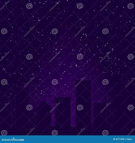 Purple City Skyline stock vector. Illustration of buildings - 4777545