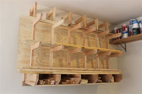 Innovative DIY Wall-mount Lumber Rack For Boards and Sheet Goods ...