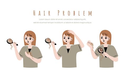 hair loss cartoon character vector flat concept 16564551 Vector Art at Vecteezy