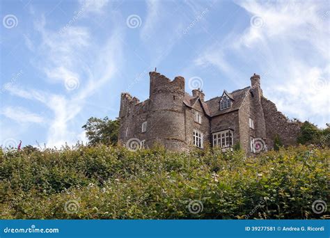 Newport Castle, Pembrokeshire, Wales Stock Image - Image of building ...