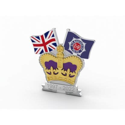 Greater Manchester Police Service Crown & Country Lapel Badge