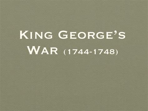 King george's war