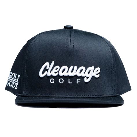 Cleavage Golf Black SnapBack Golf Hat - Golf Gods