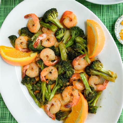 SHRIMP & BROCCOLI WITH ORANGE SAUCE - Show and Tell Dinner Recipes