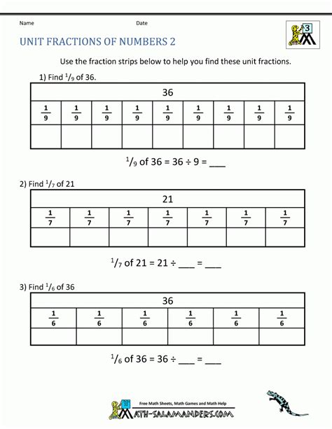 Free Fraction Number Line Worksheets 3Rd Grade — db-excel.com