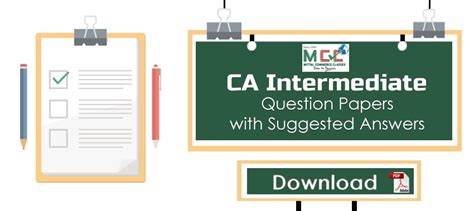 [PDF] CA Intermediate Question Papers with Suggested Answers