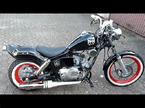 Mini Chopper 50cc / mini Harley / Hot rod bobber - YouTube