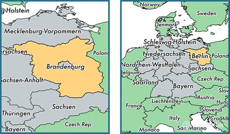 Brandenburg state, Germany / Map of Brandenburg, DE / Where is ...