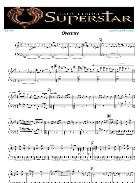 Print and download in PDF or MIDI Jesus Christ Superstar. Piano ...