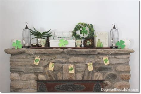 St. Patrick's Day Mantel Decor Ideas That Are Inexpensive and Easy