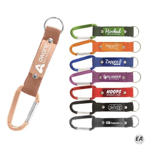 Customized Carabiner Strap Happy Key Chain | Promotional Carabiner ...