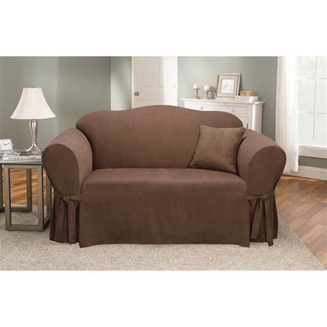 Sure Fit Soft Suede Loveseat Slipcover - Walmart.com