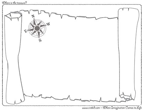 Printable Treasure Map Template - Printable Templates