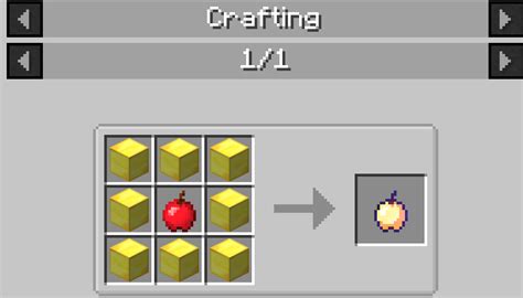 Minecraft Golden Apple Recipe