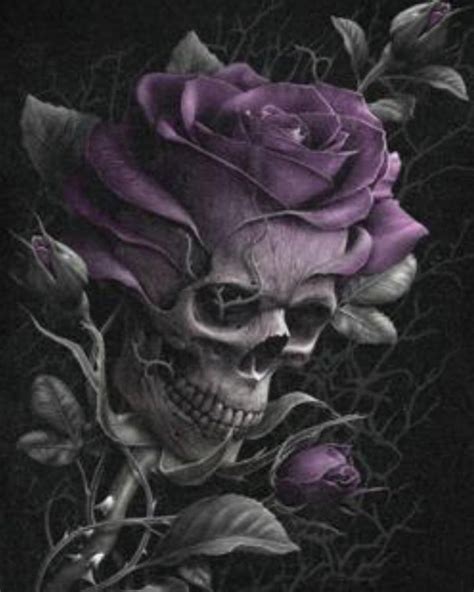 Skull design with a beautiful rose pattern, gothic skull, great gothic ...