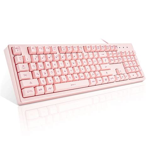 Teclado rosa Basaltech con re...B0821CDRXK | Encarguelo.com