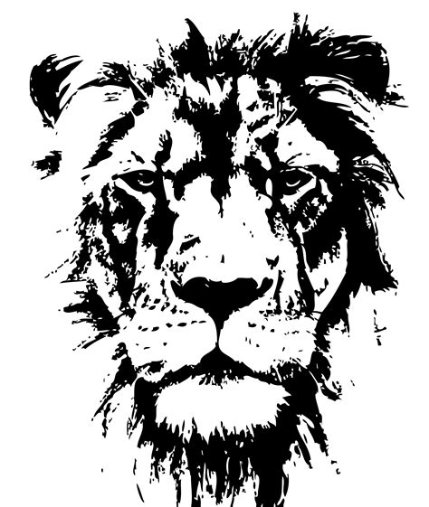 lion wall art | Black canvas paintings, Drawings, Black and white cartoon