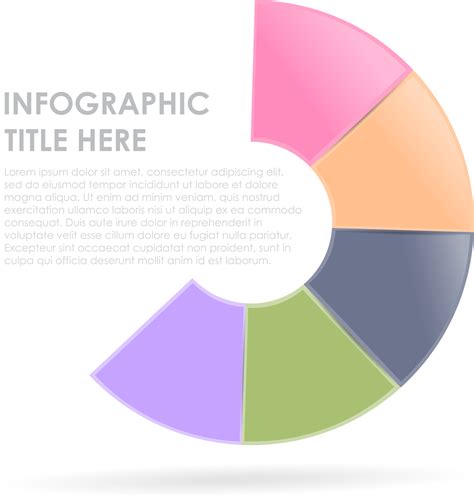Infographic template for business. 5 Steps modern Circle Timeline diagram 23454148 PNG